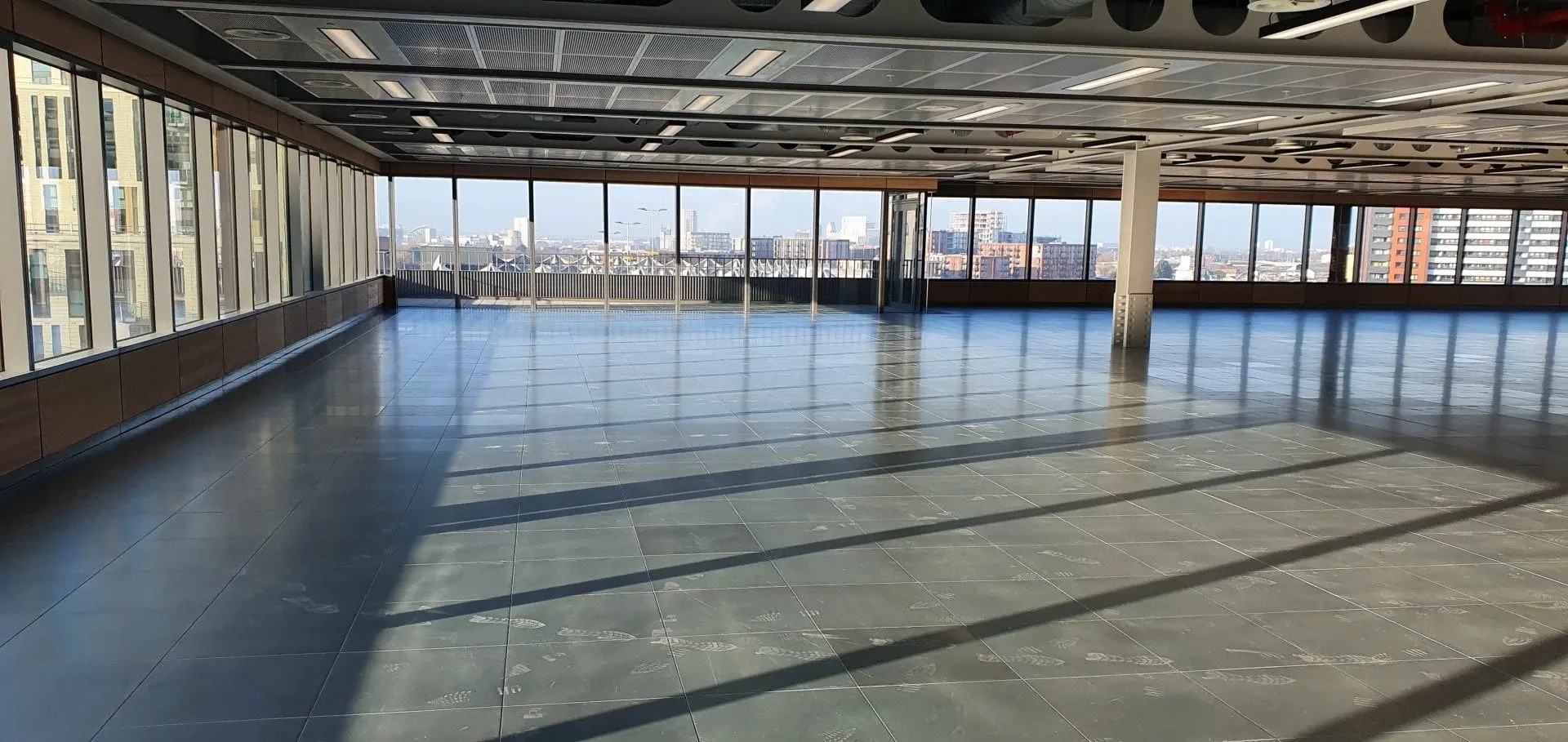 Office floor fitted with raised access flooring by BJM Flooring Preston